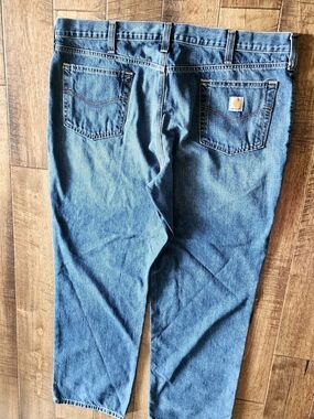 Carhartt Men’s Classic Blue Denim Work Wear Jeans 42/32
